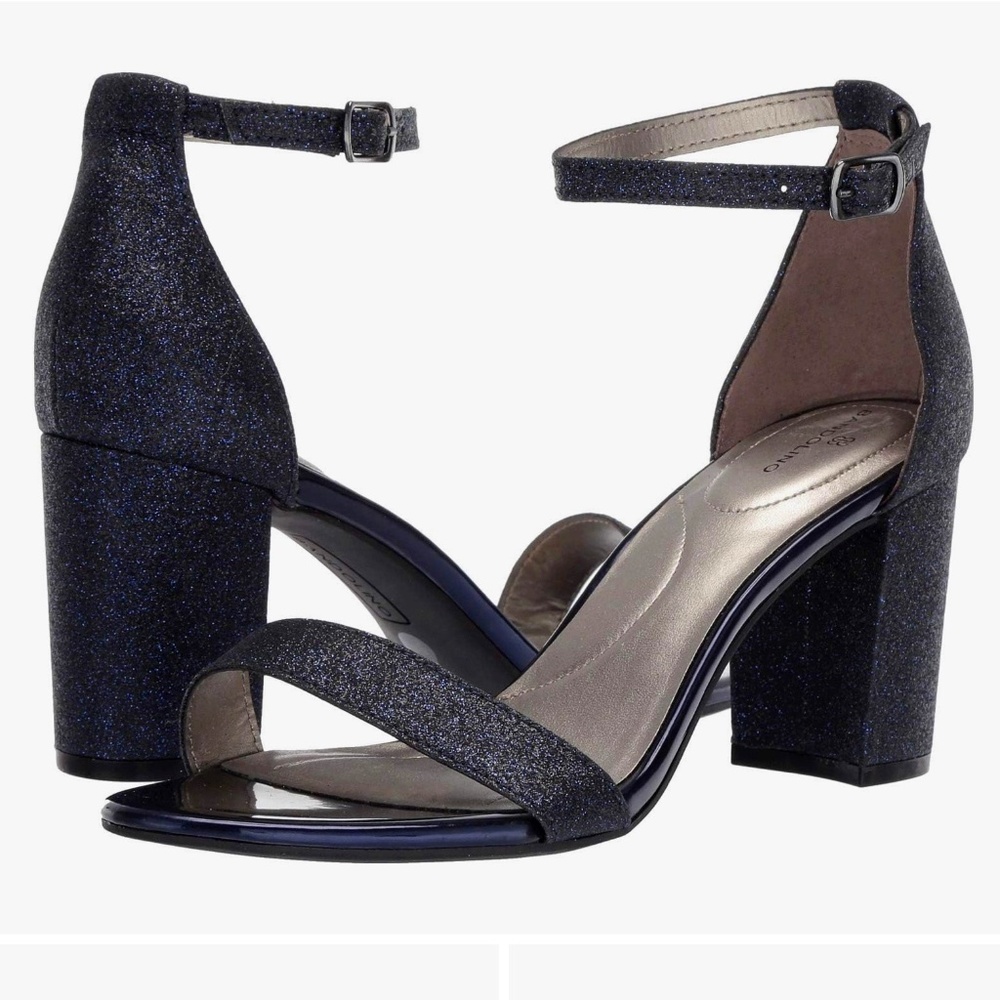 Bandolino Womens Armory 2 Blue Ankle Strap Open Toe Dress Sandals NIB